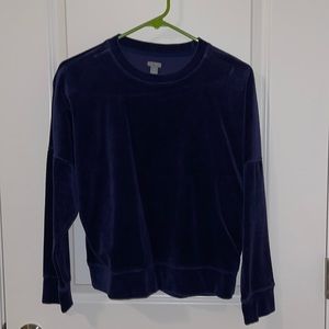Velvet Navy Pullover
